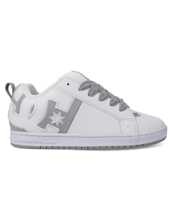 Dc shoes court graffik sq white grey 2025 scarpe skate 