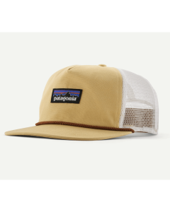 Patagonia airfarer cap P-6 Label: Beeswax Tan cappellino 