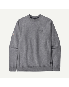 Patagonia fitz roy icon uprisal crew sweatshirt gravel heather felpa unisex