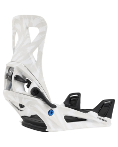 Burton step on re:flex grey white attacchi snowboard 