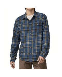Patagonia l/s cotton in conversion lightweight fjord flannel shirt major tidepool blue