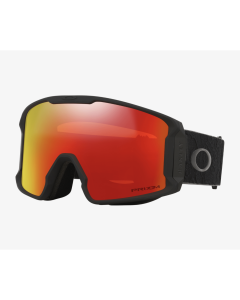Oakley line miner L black camo prizm snow torch iridium maschera