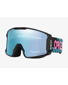 Oakley line miner L chex black prizm snow sapphire iridium maschera