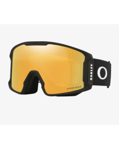 Oakley line miner L matte black prizm snow 24k iridium maschera